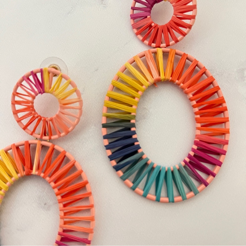 BaubleBar Raffia Earrings Multicolor - Picture 4 of 6